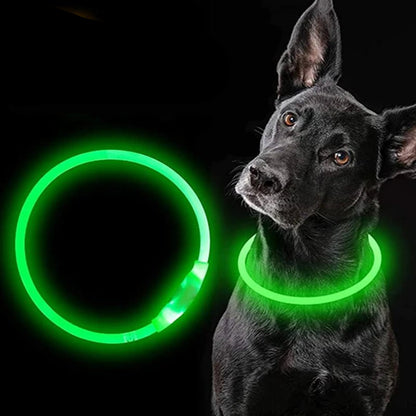 Led Dog Collar Luminous Usb Cat Dog Collar 3 Modes Led Light Glowing Loss Prevention LED Collar For Dogs Pet Dog Accessories - Checkouts UK