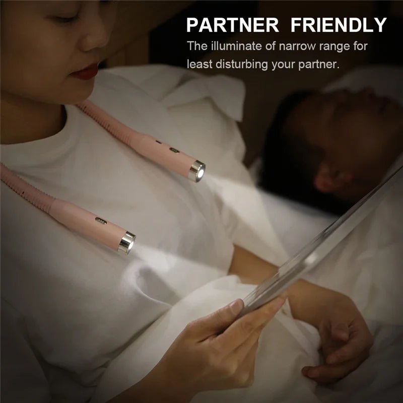 Led Rechargeable Neck Light 3 Modes Hug Reading Lamp Portable Book Light Novelty Flashlight Book Lamp Night Light Neck Light - Checkouts USA