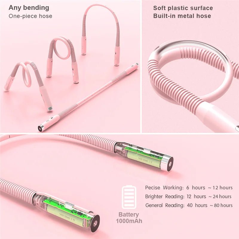 Led Rechargeable Neck Light 3 Modes Hug Reading Lamp Portable Book Light Novelty Flashlight Book Lamp Night Light Neck Light - Checkouts USA