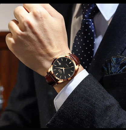 LIGE Man Watch Fashion Leather Strap Mens Watches Military Sport Waterproof Calendar Quartz Wristwatches Male Clock Reloj Hombre - Checkouts USA