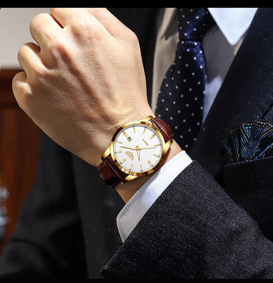 LIGE Man Watch Fashion Leather Strap Mens Watches Military Sport Waterproof Calendar Quartz Wristwatches Male Clock Reloj Hombre - Checkouts USA