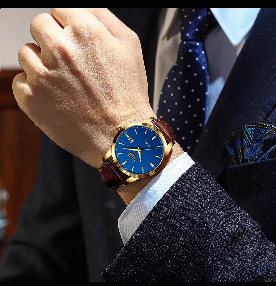 LIGE Man Watch Fashion Leather Strap Mens Watches Military Sport Waterproof Calendar Quartz Wristwatches Male Clock Reloj Hombre - Checkouts USA