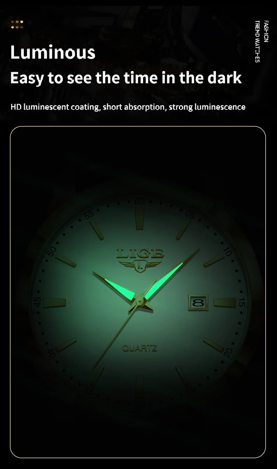 LIGE Man Watch Fashion Leather Strap Mens Watches Military Sport Waterproof Calendar Quartz Wristwatches Male Clock Reloj Hombre - Checkouts USA