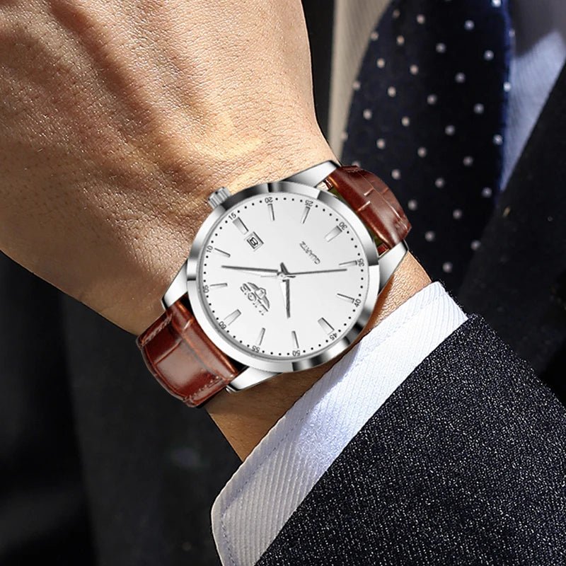 LIGE Man Watch Fashion Leather Strap Mens Watches Military Sport Waterproof Calendar Quartz Wristwatches Male Clock Reloj Hombre - Checkouts USA