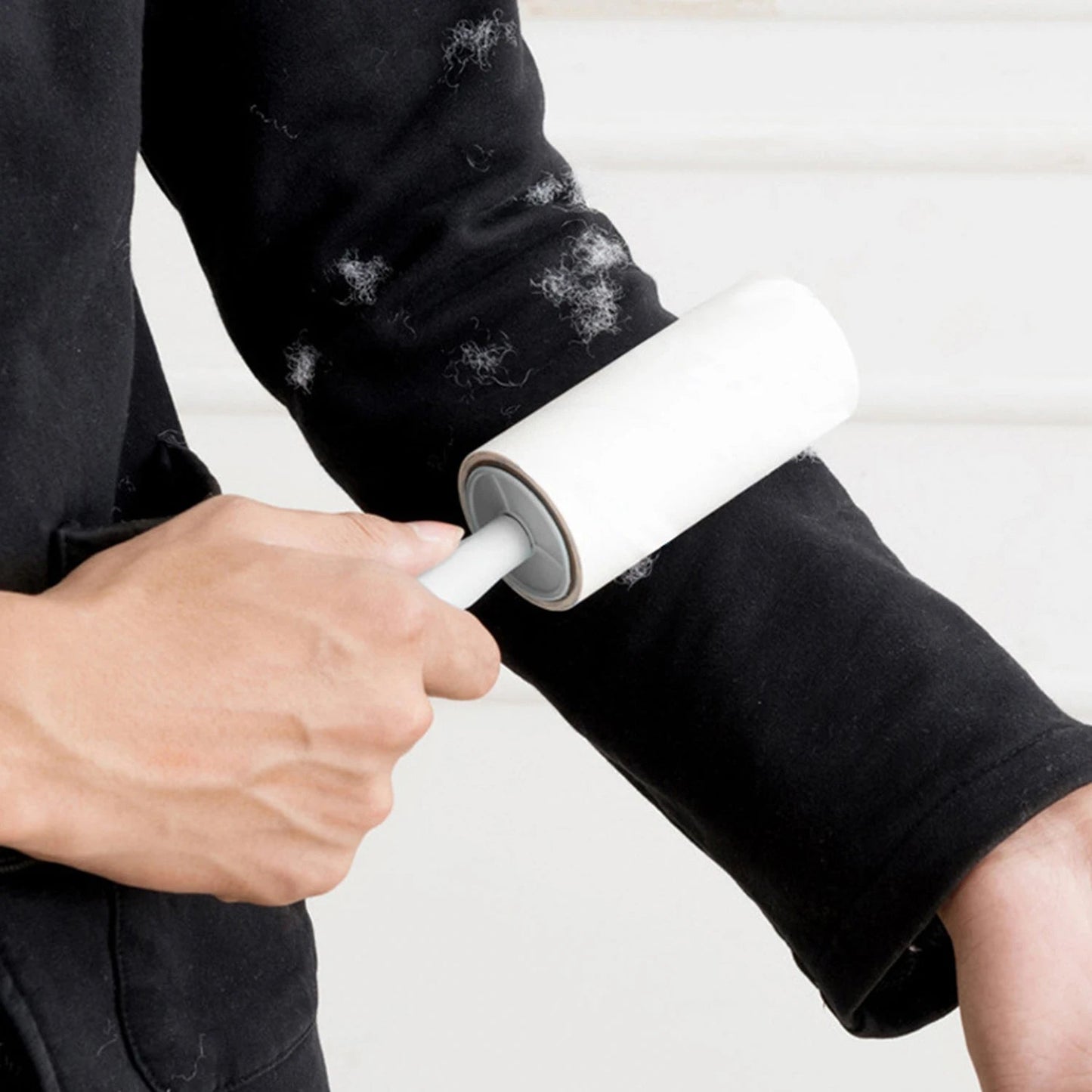 Lint Roller With Refills Sticky Remover Hair Pet Dog Clothes Sofa Dust Cleaning Remover Replaceable Roll Brush Cleaning Tool - Checkouts UK