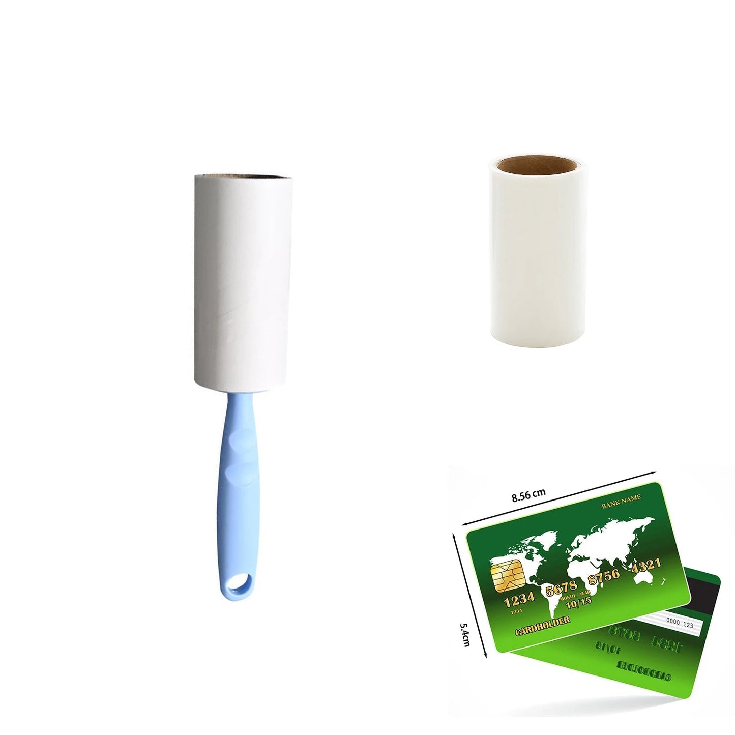 Lint Roller With Refills Sticky Remover Hair Pet Dog Clothes Sofa Dust Cleaning Remover Replaceable Roll Brush Cleaning Tool - Checkouts UK