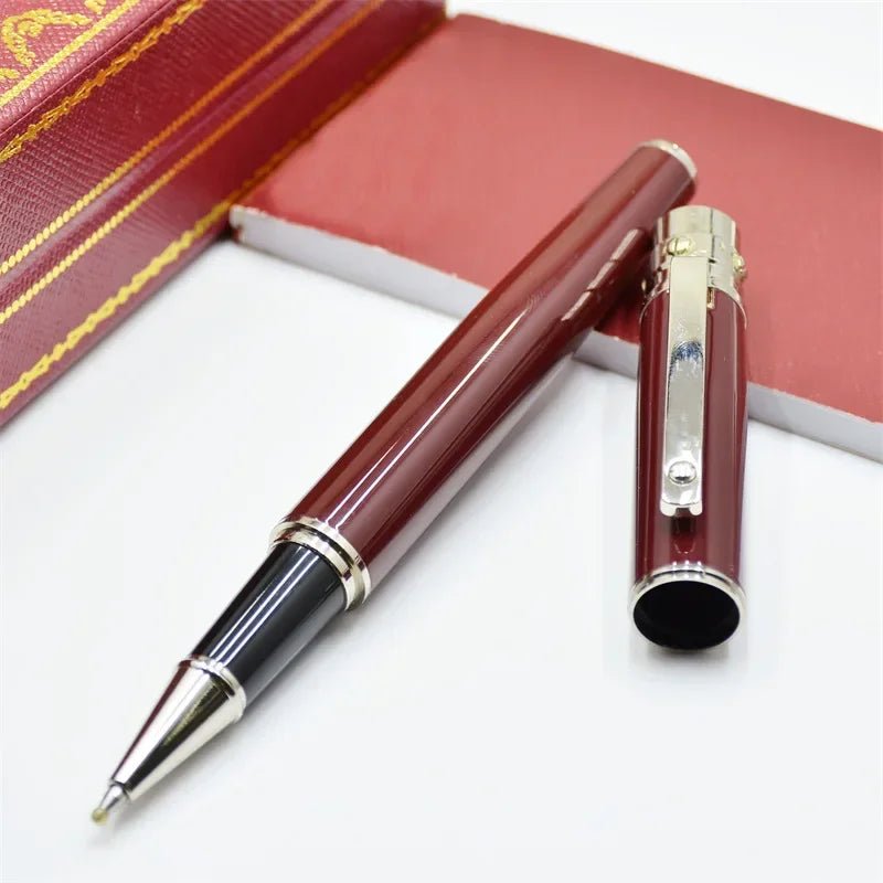 Luxury Ca Ballpoint Pens Writing Stationery High Quality Silver Office Supplies Ink Smooth Rollerball Pen S Series - Checkouts USA