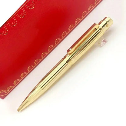 Luxury Ca Ballpoint Pens Writing Stationery High Quality Silver Office Supplies Ink Smooth Rollerball Pen S Series - Checkouts USA