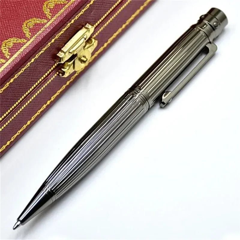 Luxury Ca Ballpoint Pens Writing Stationery High Quality Silver Office Supplies Ink Smooth Rollerball Pen S Series - Checkouts USA