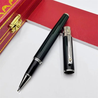 Luxury Ca Ballpoint Pens Writing Stationery High Quality Silver Office Supplies Ink Smooth Rollerball Pen S Series - Checkouts USA