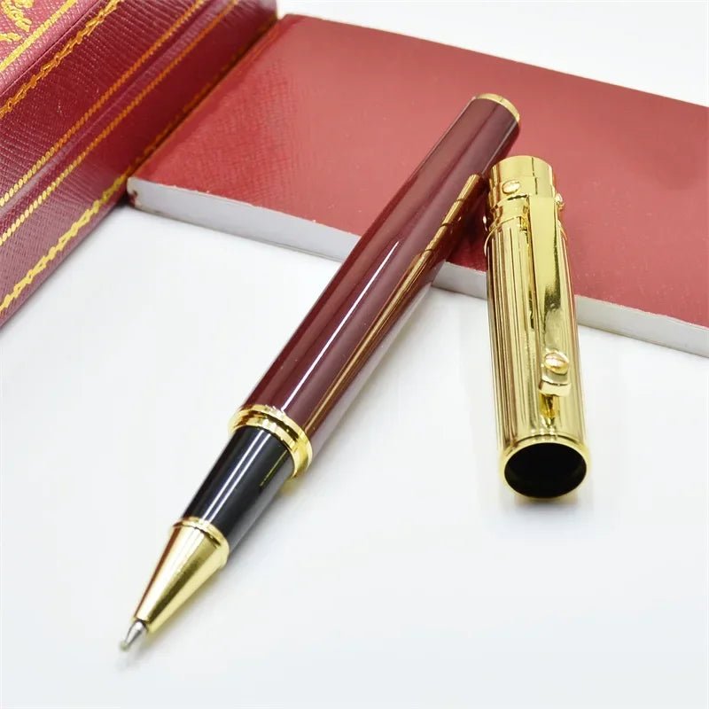 Luxury Ca Ballpoint Pens Writing Stationery High Quality Silver Office Supplies Ink Smooth Rollerball Pen S Series - Checkouts USA