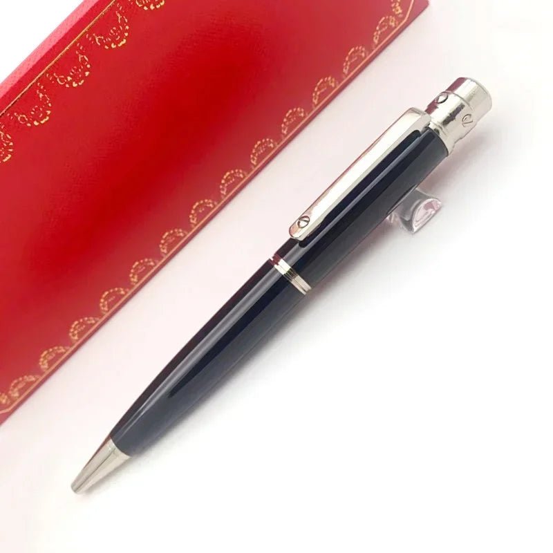 Luxury Ca Ballpoint Pens Writing Stationery High Quality Silver Office Supplies Ink Smooth Rollerball Pen S Series - Checkouts USA