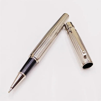 Luxury Ca Ballpoint Pens Writing Stationery High Quality Silver Office Supplies Ink Smooth Rollerball Pen S Series - Checkouts USA