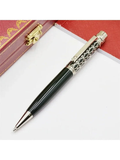 Luxury Ca Ballpoint Pens Writing Stationery High Quality Silver Office Supplies Ink Smooth Rollerball Pen S Series - Checkouts USA