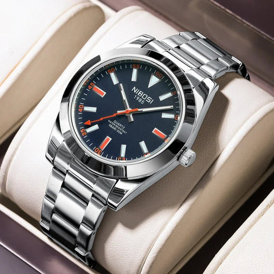 Luxury Fashion Mens Watches Top Brand Quartz Watch Men Casual Stainless Steel Waterproof Sport Watch Relogio Masculino - Checkouts USA