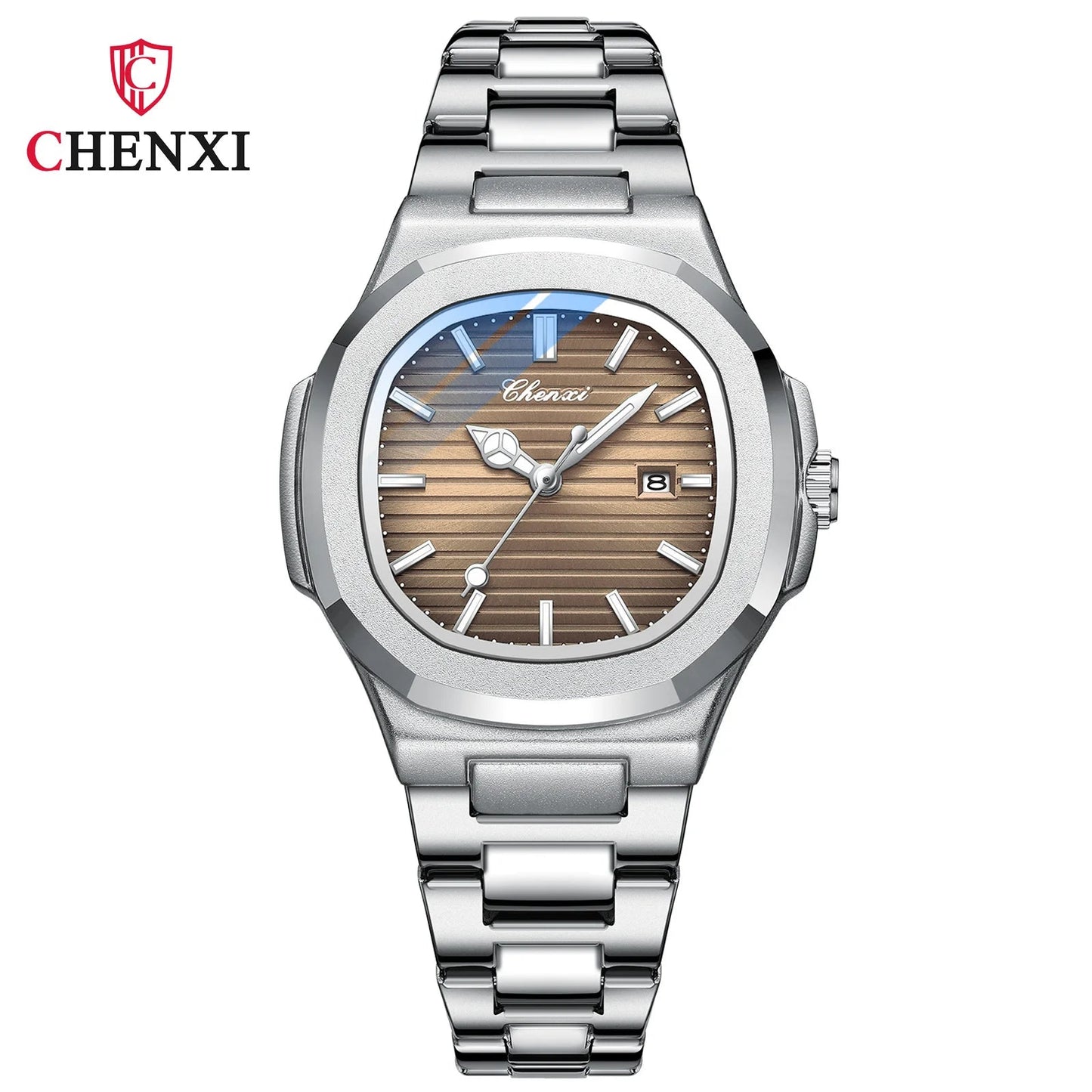 Luxury Fashion Women's Wristwatch Elegant Stainless Steel Quartz Watch For Women Waterproof Watches Clock - Checkouts USA