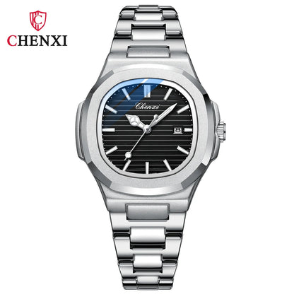 Luxury Fashion Women's Wristwatch Elegant Stainless Steel Quartz Watch For Women Waterproof Watches Clock - Checkouts USA