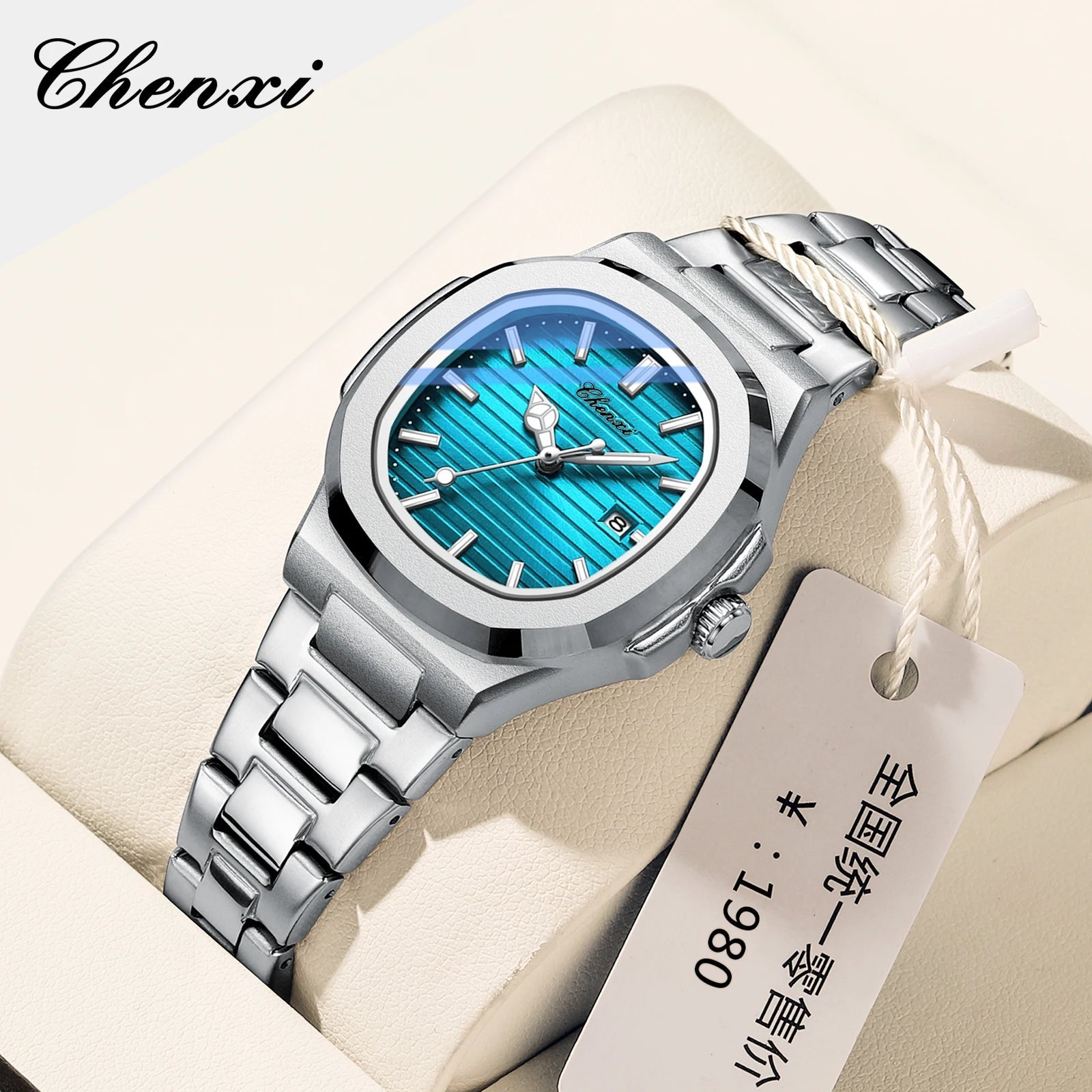 Luxury Fashion Women's Wristwatch Elegant Stainless Steel Quartz Watch For Women Waterproof Watches Clock - Checkouts USA