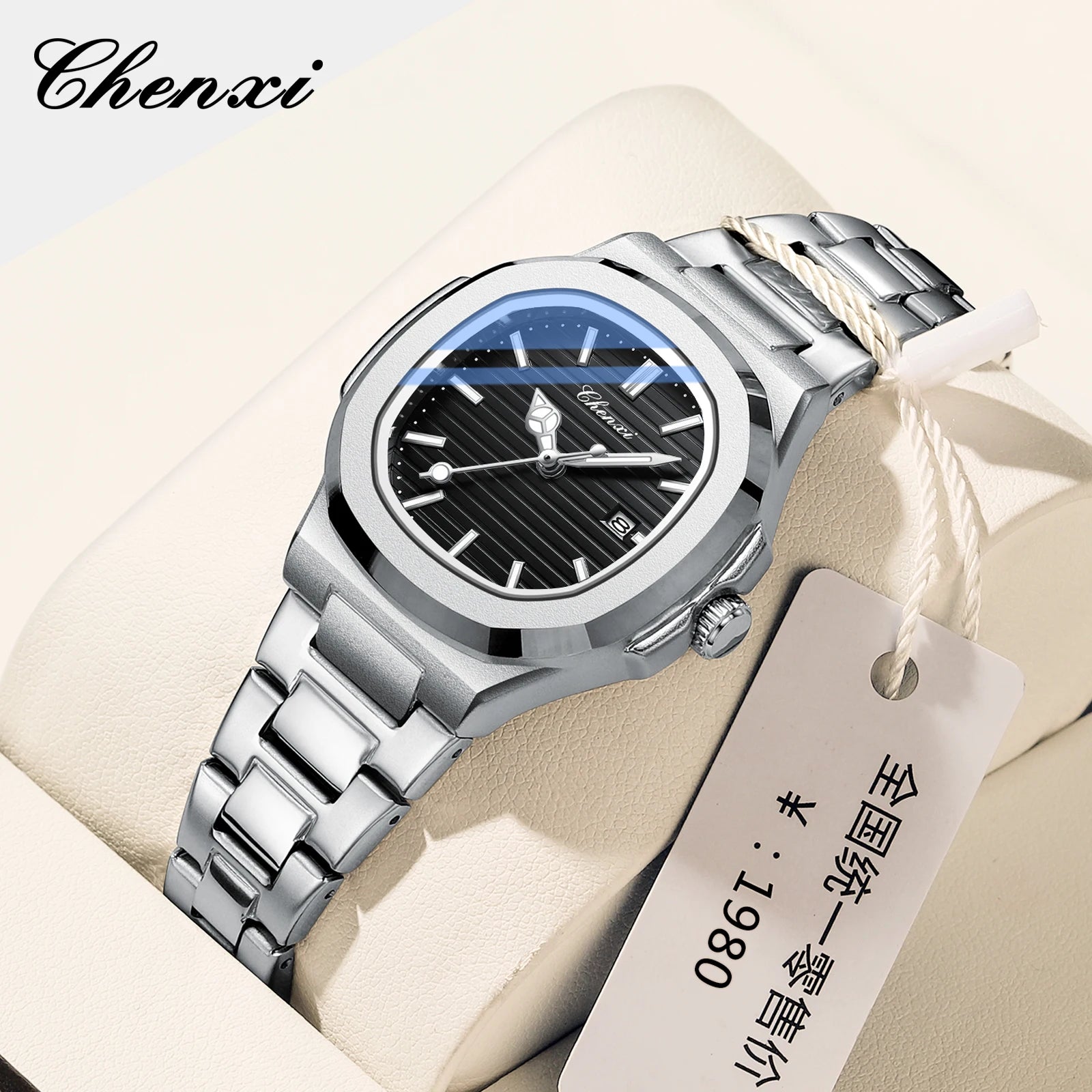 Luxury Fashion Women's Wristwatch Elegant Stainless Steel Quartz Watch For Women Waterproof Watches Clock - Checkouts USA