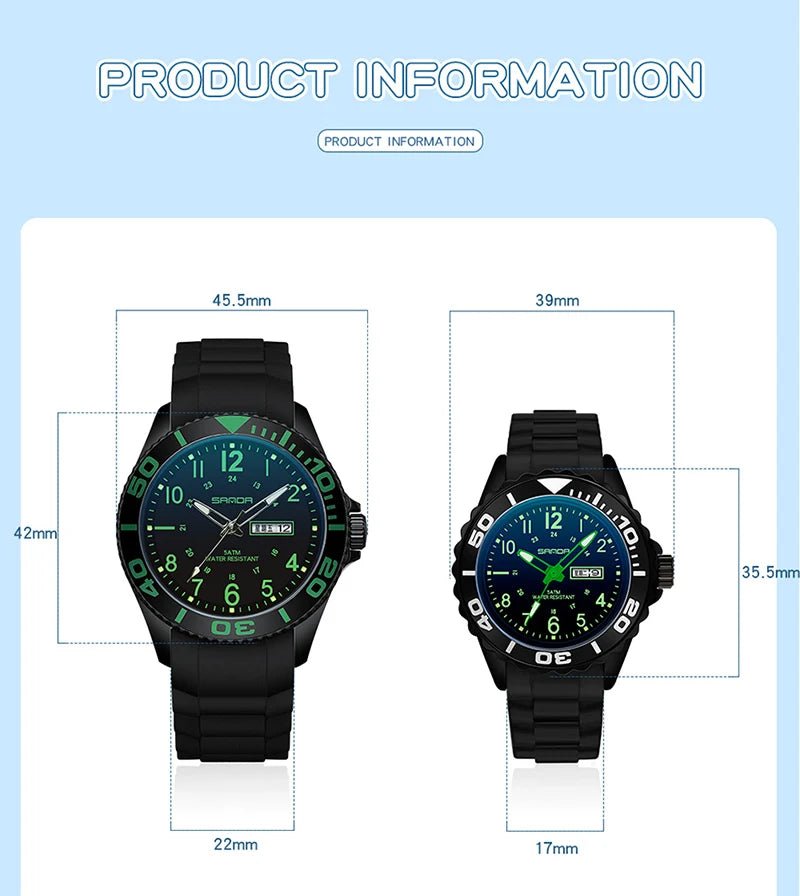 Men Women'S Quartz Watches Fashion Women Waterproof Sport Watch Digital Wristwatch Thin Ladies Design Clock Reloj Mujer - Checkouts USA