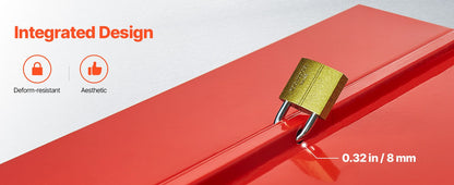 Metal Tool Box 2 - Tier 3 - Tray Portable Folding Tool Chest Organizer with Handle & Lock Toolbox for Factory Repair Shop - Checkouts USA