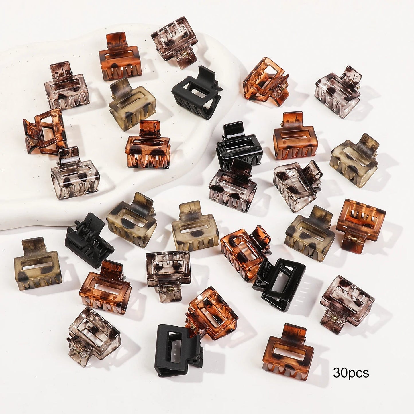 Mini Flower Hair Clips Pack for Women - Creaseless Styling Claw Clips for Bangs and Tiny Hair Styling - Checkouts UK