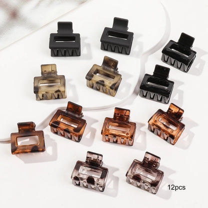 Mini Flower Hair Clips Pack for Women - Creaseless Styling Claw Clips for Bangs and Tiny Hair Styling - Checkouts UK