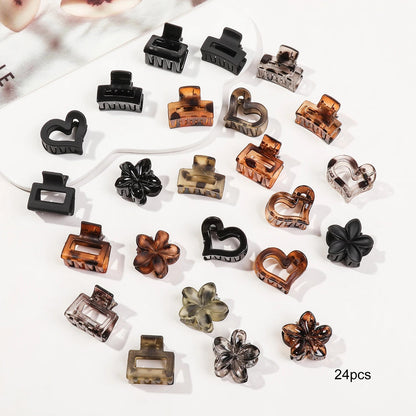 Mini Flower Hair Clips Pack for Women - Creaseless Styling Claw Clips for Bangs and Tiny Hair Styling - Checkouts UK