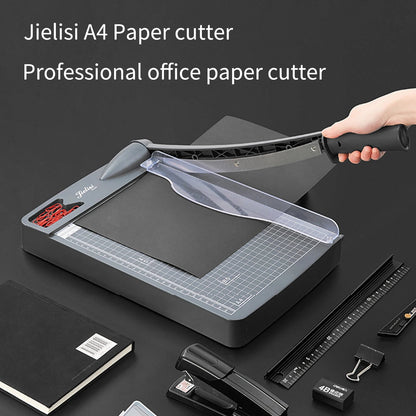Mini Paper Trimmer Guillotine Cutter A4 Cut Length Desktop Paper Cutting Machine with Security Cutter Head - Checkouts USA