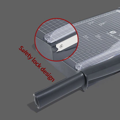 Mini Paper Trimmer Guillotine Cutter A4 Cut Length Desktop Paper Cutting Machine with Security Cutter Head - Checkouts USA
