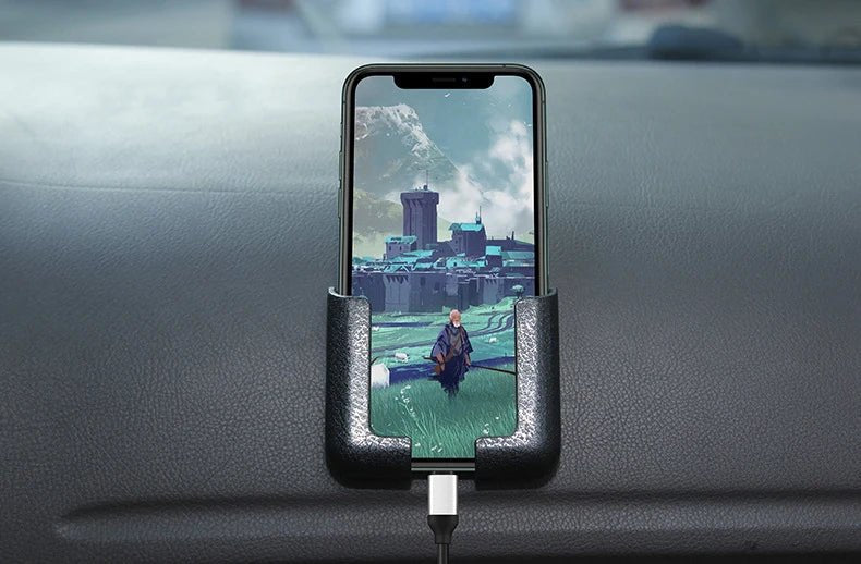 Multifunction Car Phone Mount Cell Phone Holder Lightness Portability No Space Occupy Stand Auto Interior Accessories - Checkouts UK