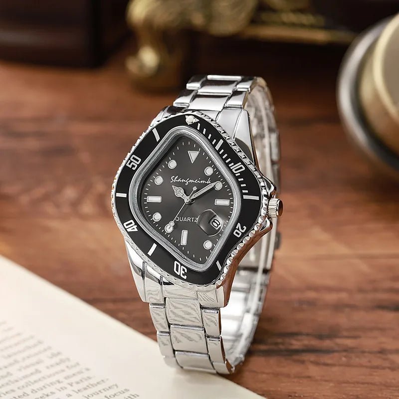 New Fashion Men Luxury Casual Quartz Watch Mens Famous Business Stainless Steel Watches For Gifts Relogio Masculino Male Clock - Checkouts USA