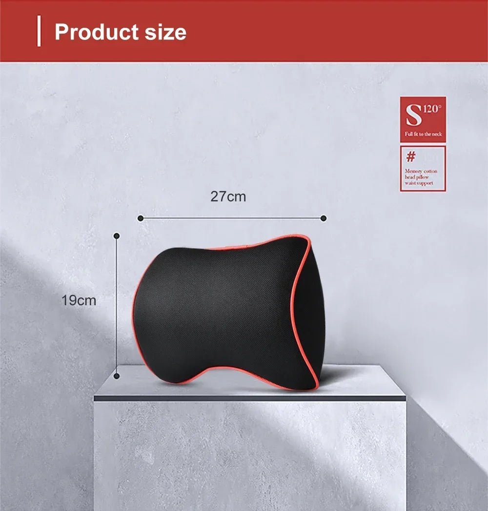 New Headrest Neck Pillow Auto Car Neck Cushion Memory Foam Breathable Head Support Neck Rest Protector Automobiles Interior - Checkouts USA