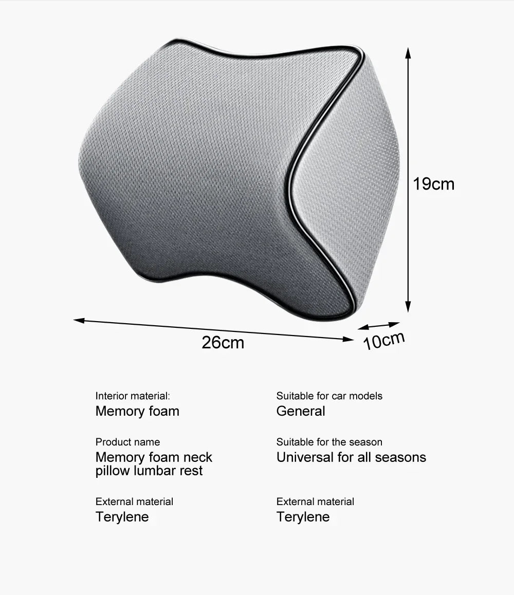 New Headrest Neck Pillow Auto Car Neck Cushion Memory Foam Breathable Head Support Neck Rest Protector Automobiles Interior - Checkouts USA
