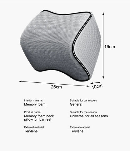 New Headrest Neck Pillow Auto Car Neck Cushion Memory Foam Breathable Head Support Neck Rest Protector Automobiles Interior - Checkouts USA