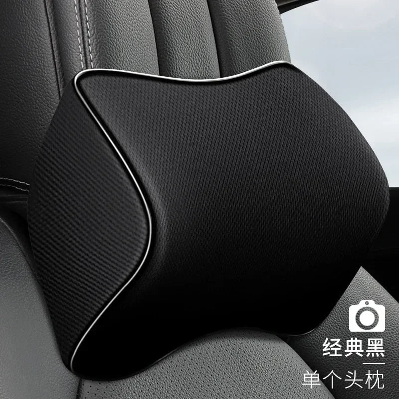 New Headrest Neck Pillow Auto Car Neck Cushion Memory Foam Breathable Head Support Neck Rest Protector Automobiles Interior - Checkouts USA