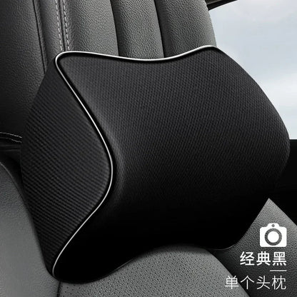 New Headrest Neck Pillow Auto Car Neck Cushion Memory Foam Breathable Head Support Neck Rest Protector Automobiles Interior - Checkouts USA