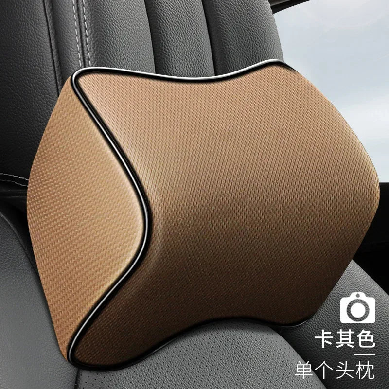 New Headrest Neck Pillow Auto Car Neck Cushion Memory Foam Breathable Head Support Neck Rest Protector Automobiles Interior - Checkouts USA
