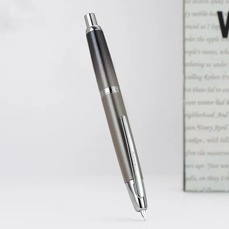 new JinHao 10 Fountain Pen Press matte black F/EF Nib Stationery Office School Supplies Gift Ink Pens - Checkouts USA