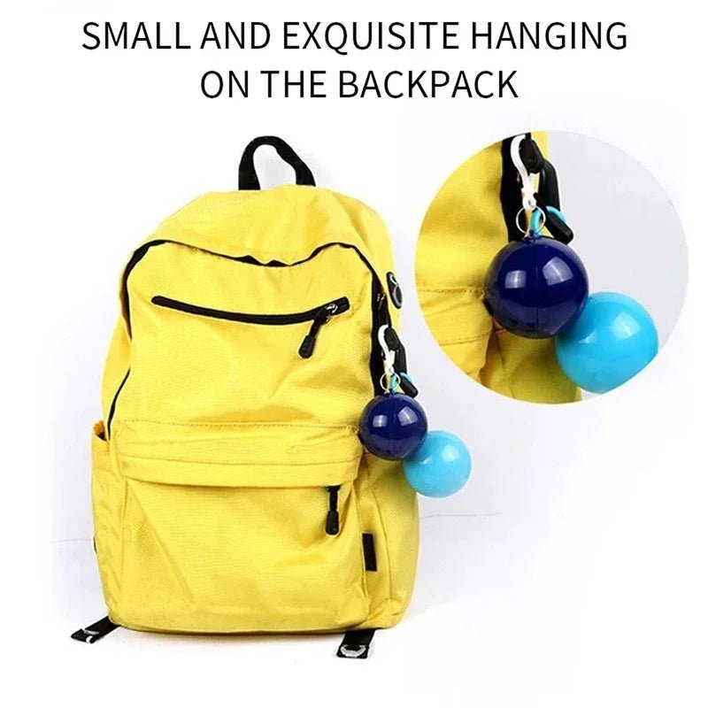 New Portable Disposable Raincoat Keychain Compression Ball Pocket Ball Outdoor Adult Travel Hangable Poncho Camping Gear - Checkouts UK