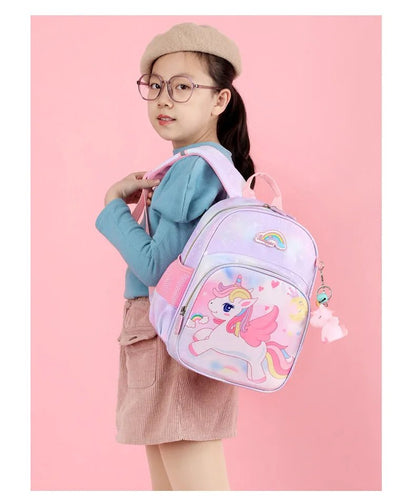 New Unicorn Backpack For Girls Cartoon Pink Princess School Bags Kids Satchels Kindergarten Bookbag Mochila Infantil Escolar - Checkouts USA