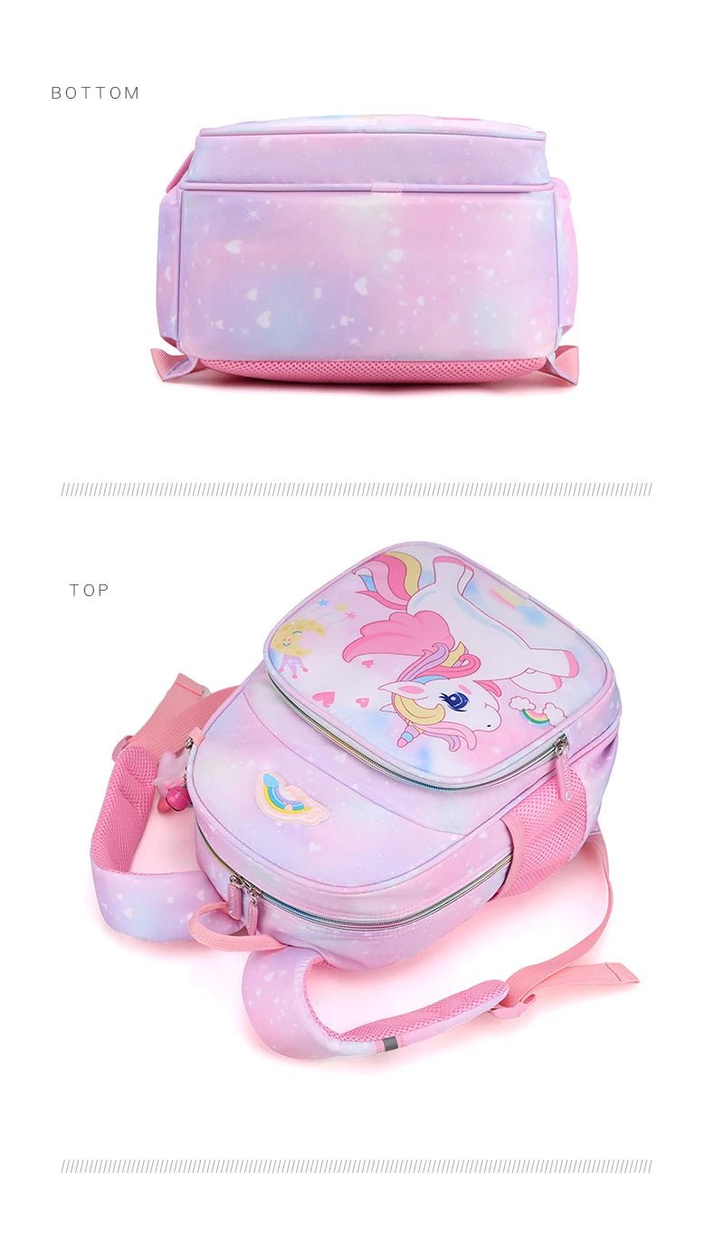 New Unicorn Backpack For Girls Cartoon Pink Princess School Bags Kids Satchels Kindergarten Bookbag Mochila Infantil Escolar - Checkouts USA
