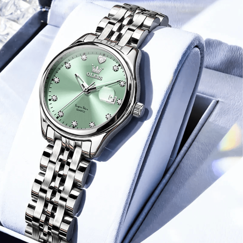 New Woman Watch Solid Steel Strap Waterproof Calendar Ladies Wristwatch Luxury Brand Original Quartz Watch for Women 5649 - Checkouts USA