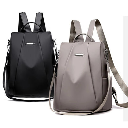 New Women's Multifunction Backpack Casual Solid Color School Bag For Girls Fashion Detachable Strap Travel Shoulder Bag - Checkouts UK