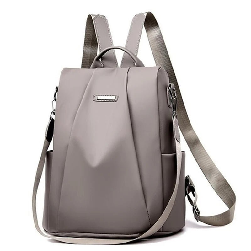 New Women's Multifunction Backpack Casual Solid Color School Bag For Girls Fashion Detachable Strap Travel Shoulder Bag - Checkouts UK
