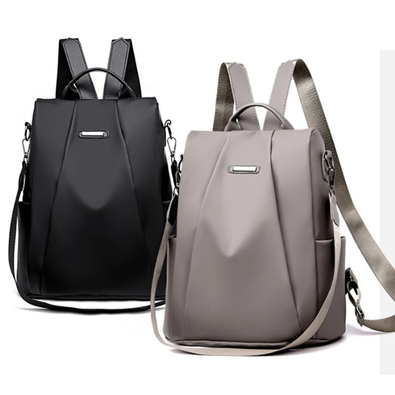 New Women's Multifunction Backpack Casual Solid Color School Bag For Girls Fashion Detachable Strap Travel Shoulder Bag - Checkouts UK