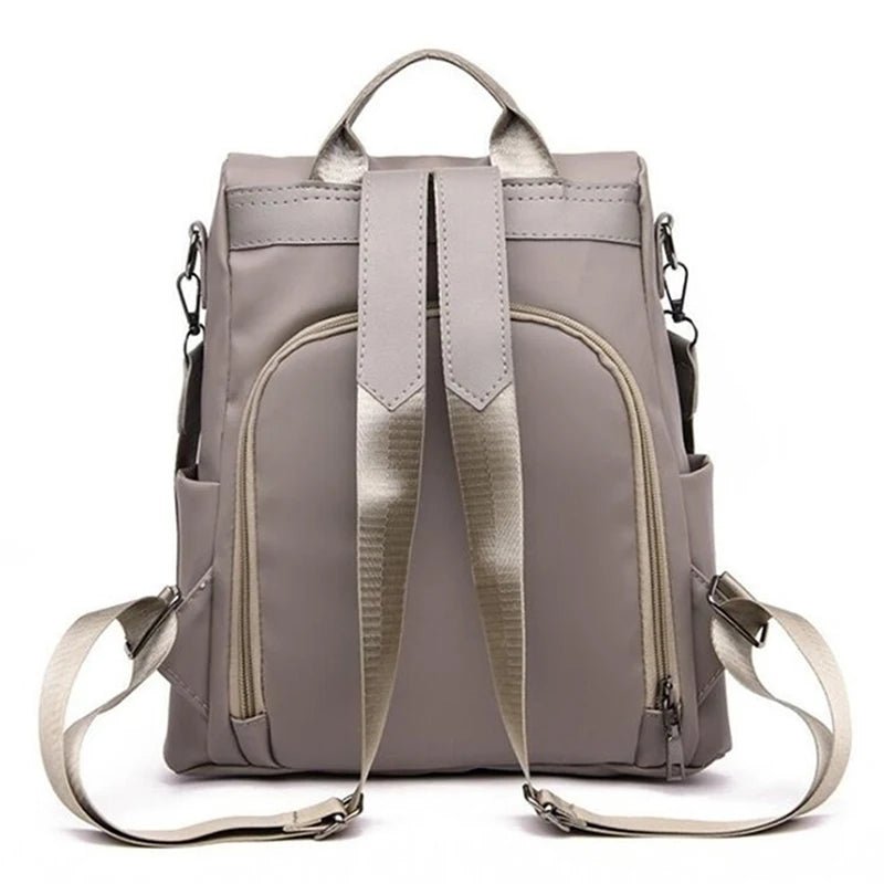 New Women's Multifunction Backpack Casual Solid Color School Bag For Girls Fashion Detachable Strap Travel Shoulder Bag - Checkouts UK