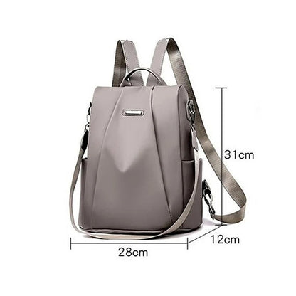 New Women's Multifunction Backpack Casual Solid Color School Bag For Girls Fashion Detachable Strap Travel Shoulder Bag - Checkouts UK