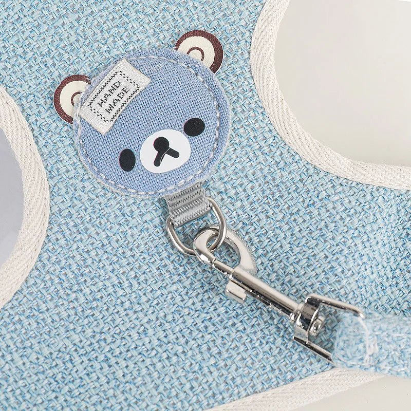 Newest Cute Rabbit Harness and Leash Set Bunny Pet Accessories Vest Harnesses Rabbit Leashes for Outdoor Walking Pets Supplies - Furbury