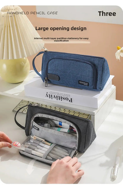 Open Window Pencil Bag Holder Case High Capacity Pen Pouch School Office Supplies Korea Stationery Gift Box Organizer Store - Checkouts USA